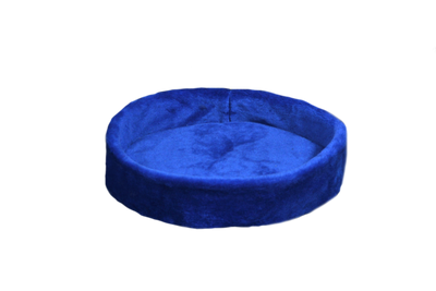 Лежак (лежанка) для домашніх тварин (з хутра) Мур-Мяу №3 Синій 10240 фото