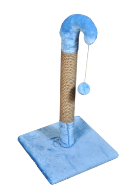 Кігтеточка (Дряпка) Мур-Мяу " Гном " в джутовій мотузці Блакитна 10172 фото