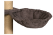 Будиночок кігтеточка для кота дряпка для кішки Мур-Мяу Дуплекс 60 x 60 x 138 см в джутовій мотузці Коричневий МТ 11000 фото 2